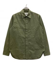 JIL SANDER（ジルサンダー）の古着「比翼ロングスリーブシャツ」｜グリーン