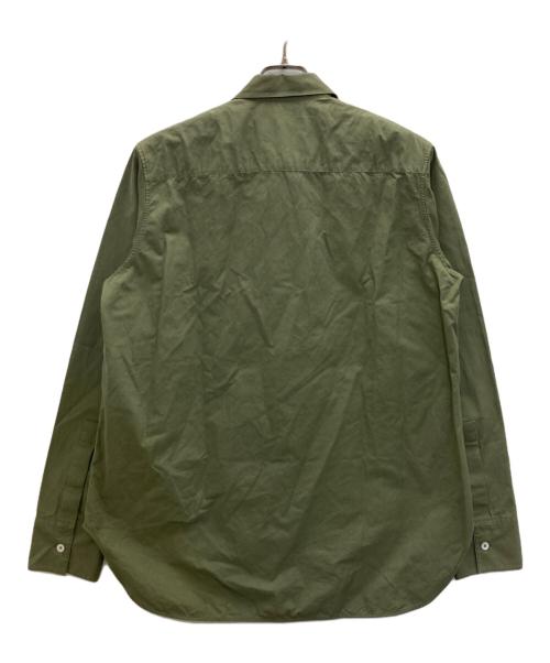 JIL SANDER（ジルサンダー）JIL SANDER (ジルサンダー) 比翼ロングスリーブシャツ グリーン サイズ:39の古着・服飾アイテム