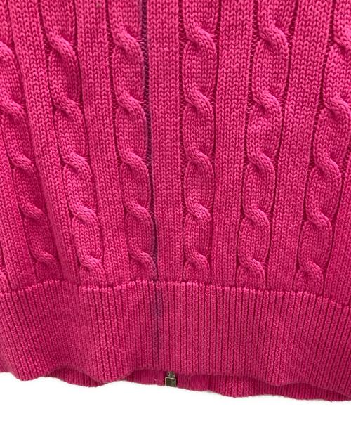 Ralph Lauren POLO SPORT（ラルフローレン ポロスポーツ）Ralph Lauren POLO SPORT (ラルフローレン ポロスポーツ) ドライバーズケーブルニット ピンク サイズ:Ｍの古着・服飾アイテム