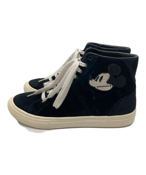 MARC JACOBS（マークジェイコブス）MARC JACOBS (マークジェイコブス) Disney (ディズニー) ハイカットスニーカー ブラック サイズ:37の古着・服飾アイテム