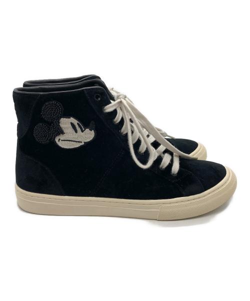 MARC JACOBS（マークジェイコブス）MARC JACOBS (マークジェイコブス) Disney (ディズニー) ハイカットスニーカー ブラック サイズ:37の古着・服飾アイテム
