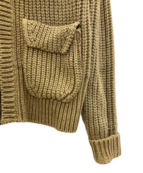 BURBERRY PRORSUM（バーバリープローサム）BURBERRY PRORSUM (バーバリープローサム) ショールカラーニットジャケット グリーン サイズ:ｘｓの古着・服飾アイテム