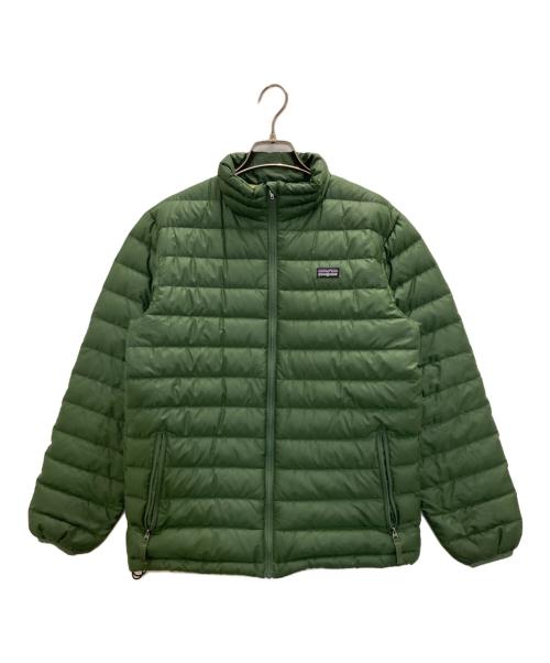 Patagonia（パタゴニア）Patagonia (パタゴニア) ダウンジャケット グリーン サイズ:キッズXLの古着・服飾アイテム