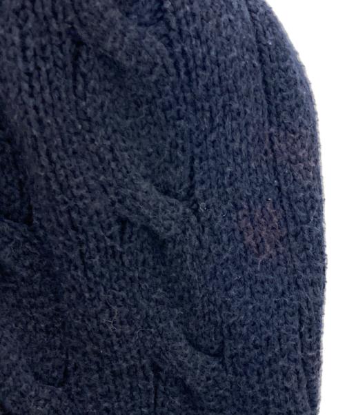 POLO RALPH LAUREN（ポロ・ラルフローレン）POLO RALPH LAUREN (ポロ・ラルフローレン) ポニー刺繍ケーブルニット ネイビー サイズ:Ｍの古着・服飾アイテム