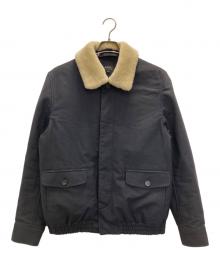 A.P.C.（アーペーセー）の古着「襟ボア比翼ブルゾン」｜ネイビー