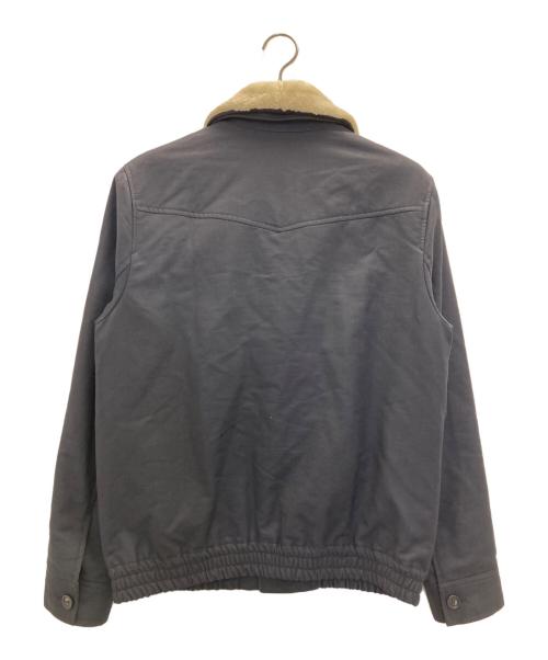 A.P.C.（アーペーセー）A.P.C. (アーペーセー) 襟ボア比翼ブルゾン ネイビー サイズ:Sの古着・服飾アイテム