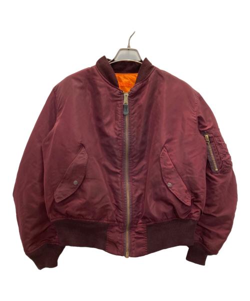 ALPHA（アルファ）ALPHA (アルファ) MA-1ジャケット ボルドー サイズ:Lの古着・服飾アイテム