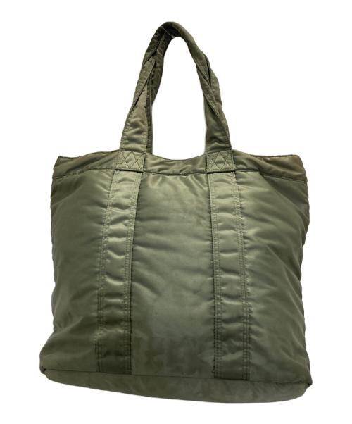 PORTER（ポーター）PORTER (ポーター) TANKER  TOTE BAG グリーンの古着・服飾アイテム