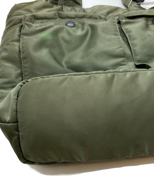 PORTER（ポーター）PORTER (ポーター) TANKER  TOTE BAG グリーンの古着・服飾アイテム