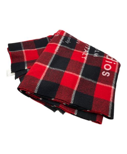 Acne studios（アクネ ストゥディオズ）ACNE STUDIOS (アクネ ストゥディオズ) チェックストール レッドの古着・服飾アイテム
