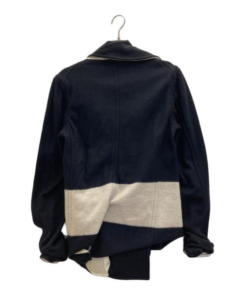 MIHARA YASUHIRO（ミハラヤスヒロ）MIHARA YASUHIRO (ミハラヤスヒロ) Pコート ネイビー サイズ:44の古着・服飾アイテム