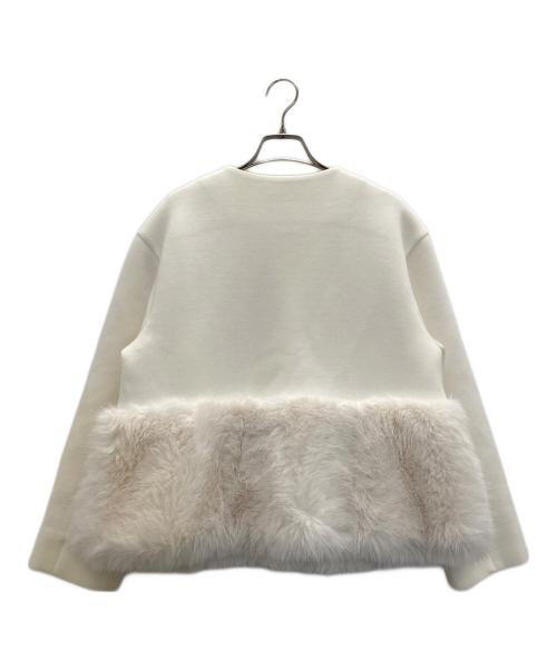 CELFORD（セルフォード）CELFORD (セルフォード) 裾ファーブルゾン ホワイト サイズ:38の古着・服飾アイテム