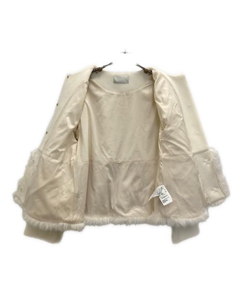 CELFORD（セルフォード）CELFORD (セルフォード) 裾ファーブルゾン ホワイト サイズ:38の古着・服飾アイテム