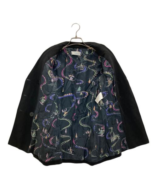 Emilio Pucci（エミリオ プッチ）Emilio Pucci (エミリオ プッチ) カシミヤ混Pコート ブラック サイズ:34の古着・服飾アイテム