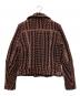 DIESEL (ディーゼル) ツイードライダースジャケット ブラック×ピンク サイズ:Ｍ：6000円