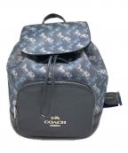 COACHコーチ）の古着「ホースアンドキャリッジリュックサック」｜ネイビー