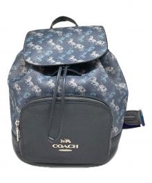 COACH（コーチ）の古着「ホースアンドキャリッジリュックサック」｜ネイビー