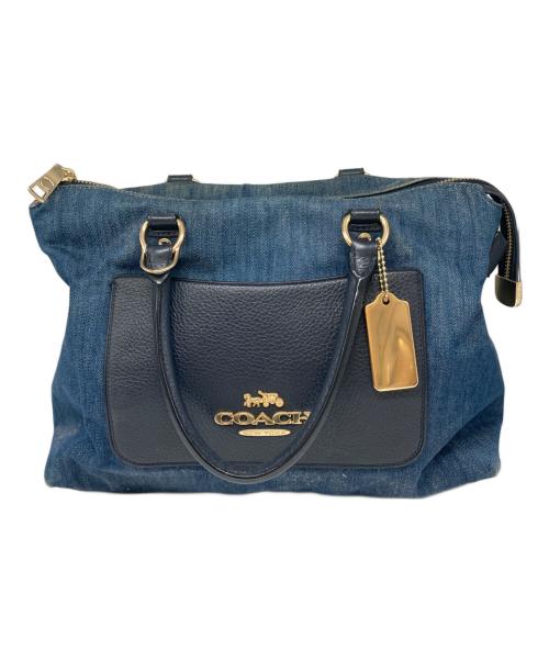 COACH（コーチ）COACH (コーチ) エマサッチェル ハンドバッグ インディゴの古着・服飾アイテム