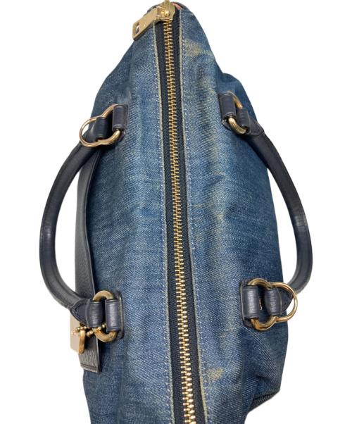 COACH（コーチ）COACH (コーチ) エマサッチェル ハンドバッグ インディゴの古着・服飾アイテム