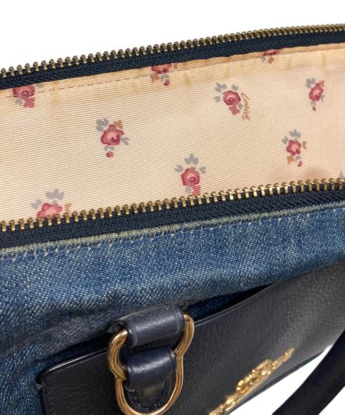 COACH（コーチ）COACH (コーチ) エマサッチェル ハンドバッグ インディゴの古着・服飾アイテム