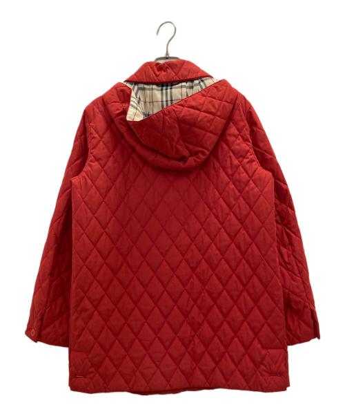 BURBERRY LONDON（バーバリーロンドン）BURBERRY LONDON (バーバリーロンドン) 裏ノバチェックキルティングコート レッド サイズ:Ｍの古着・服飾アイテム