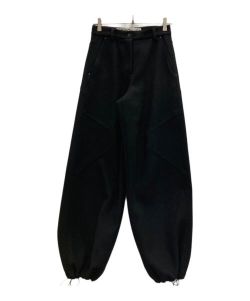 openyy（オープンワイワイ）OPENYY (オープンワイワイ) Wool Wide-Leg Pants ブラック サイズ:1の古着・服飾アイテム