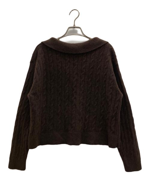Mystrada（マイストラーダ）Mystrada (マイストラーダ) アクアケーブル ポロニット ブラウン サイズ:38の古着・服飾アイテム