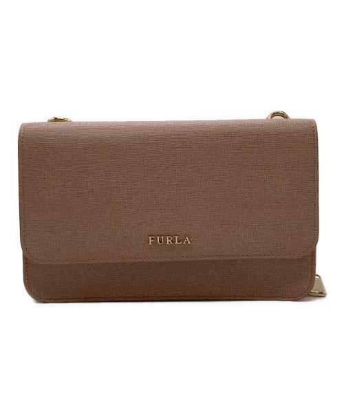 FURLA（フルラ）FURLA (フルラ) リーヴァ ショルダーウォレット ピンクの古着・服飾アイテム