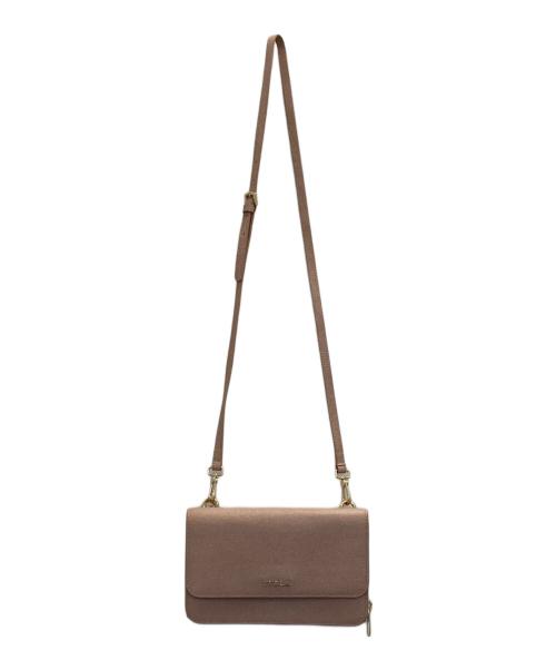 FURLA（フルラ）FURLA (フルラ) リーヴァ ショルダーウォレット ピンクの古着・服飾アイテム