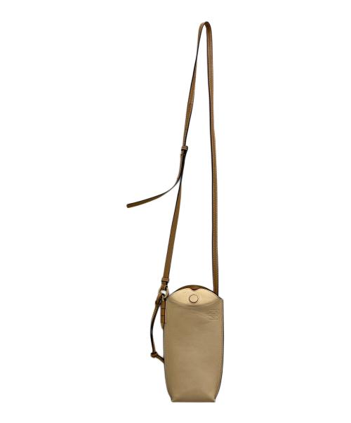 LOEWE（ロエベ）LOEWE (ロエベ) ゲートポケット ミニ ショルダーバッグ ベージュの古着・服飾アイテム