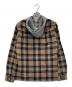 Supreme (シュプリーム) Half Zip Hooded Flannel Shirt ブラウン サイズ:S：10000円