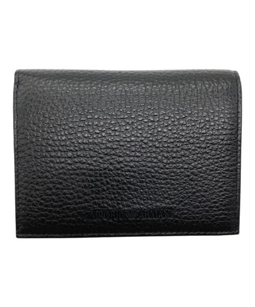 EMPORIO ARMANI（エンポリオ アルマーニ）EMPORIO ARMANI (エンポリオ アルマーニ) コンパクトウォレット ブラックの古着・服飾アイテム