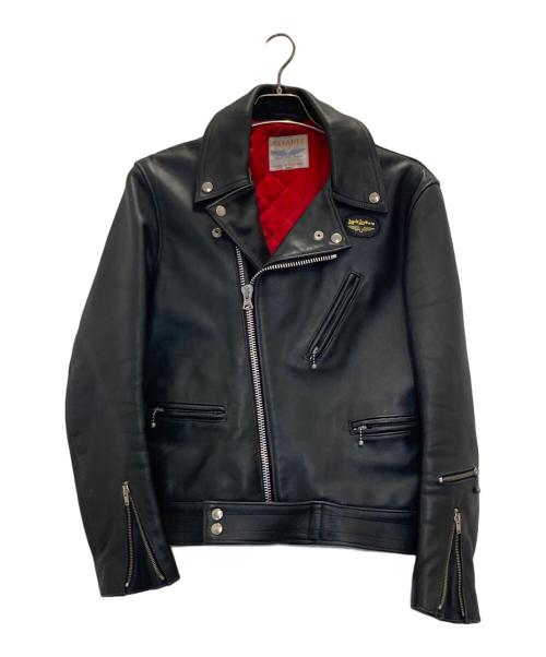 Lewis Leathers（ルイスレザース）Lewis Leathers (ルイスレザース) サイクロン ダブルライダースジャケット ブラック サイズ:36の古着・服飾アイテム