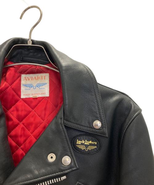 Lewis Leathers（ルイスレザース）Lewis Leathers (ルイスレザース) サイクロン ダブルライダースジャケット ブラック サイズ:36の古着・服飾アイテム