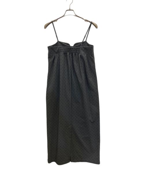 apart by（アパートバイ）apart by (アパートバイ) フロッキードットキャミソールワンピース グレー サイズ:SIZE　Freeの古着・服飾アイテム