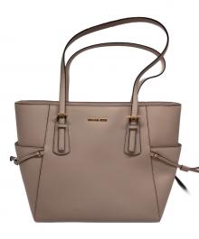 MICHAEL KORS（マイケルコース）の古着「VOYAGER サフィアーノ レザー トート ラージ」｜ピンク
