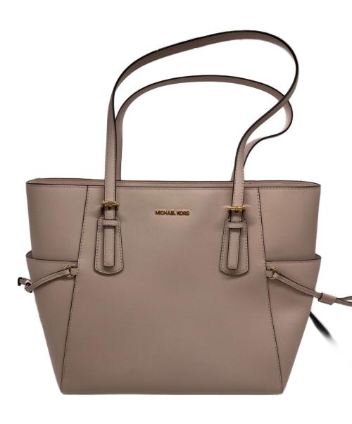 MICHAEL KORS（マイケルコース）MICHAEL KORS (マイケルコース) VOYAGER サフィアーノ レザー トート ラージ ピンクの古着・服飾アイテム