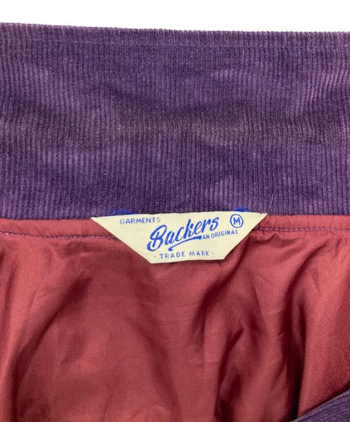 BACKERS（バッカーズ）Backers (バッカーズ) コーデュロイジャケット パープル サイズ:Ｍの古着・服飾アイテム