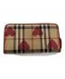 BURBERRY (バーバリー) 長財布 ベージュ×レッド：17000円