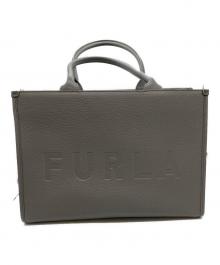 FURLA（フルラ）の古着「トップハンドルバッグ」｜グレー