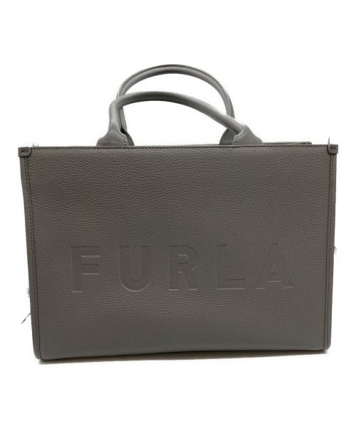 FURLA（フルラ）FURLA (フルラ) トップハンドルバッグ グレーの古着・服飾アイテム