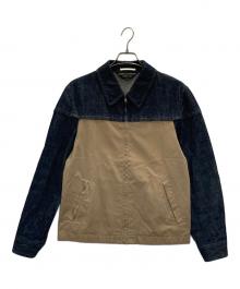 COMME des GARCONS HOMME PLUS（コムデギャルソンオムプリュス）の古着「デニム切替ジャケット」｜インディゴ×ベージュ