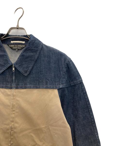 COMME des GARCONS HOMME PLUS（コムデギャルソンオムプリュス）COMME des GARCONS HOMME PLUS (コムデギャルソンオムプリュス) デニム切替ジャケット インディゴ×ベージュ サイズ:Ｍの古着・服飾アイテム
