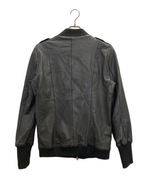 ESTNATION（エストネーション）ESTNATION (エストネーション) エコレザージャケット ブラック サイズ:SIZE 48の古着・服飾アイテム