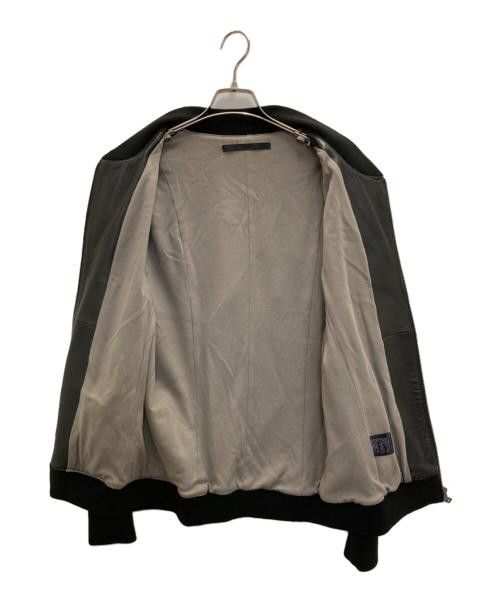 ESTNATION（エストネーション）ESTNATION (エストネーション) エコレザージャケット ブラック サイズ:SIZE 48の古着・服飾アイテム
