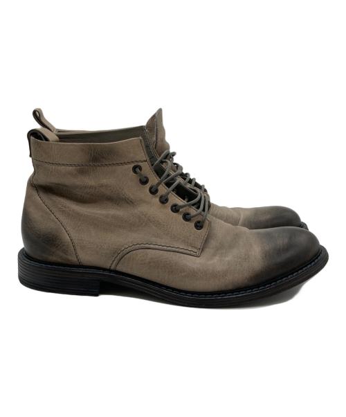 HUGO BOSS（ヒューゴ ボス）HUGO BOSS (ヒューゴ ボス) レザーブーツ ベージュ サイズ:8　1/2の古着・服飾アイテム