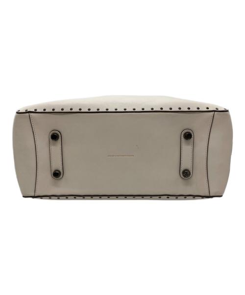 COACH（コーチ）COACH (コーチ) スタッズレザーバッグ ベージュの古着・服飾アイテム