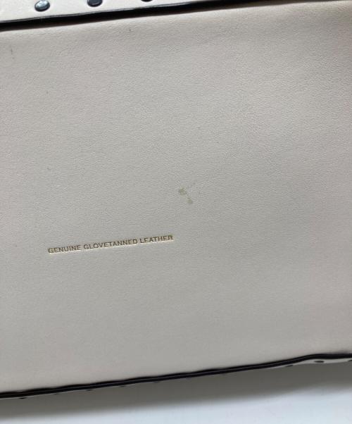 COACH（コーチ）COACH (コーチ) スタッズレザーバッグ ベージュの古着・服飾アイテム
