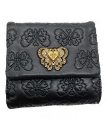 ANNA SUI（アナスイ）の古着「3つ折り財布」｜ブラック