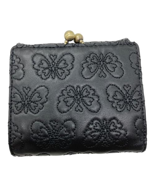 ANNA SUI（アナスイ）ANNA SUI (アナスイ) 3つ折り財布 ブラックの古着・服飾アイテム